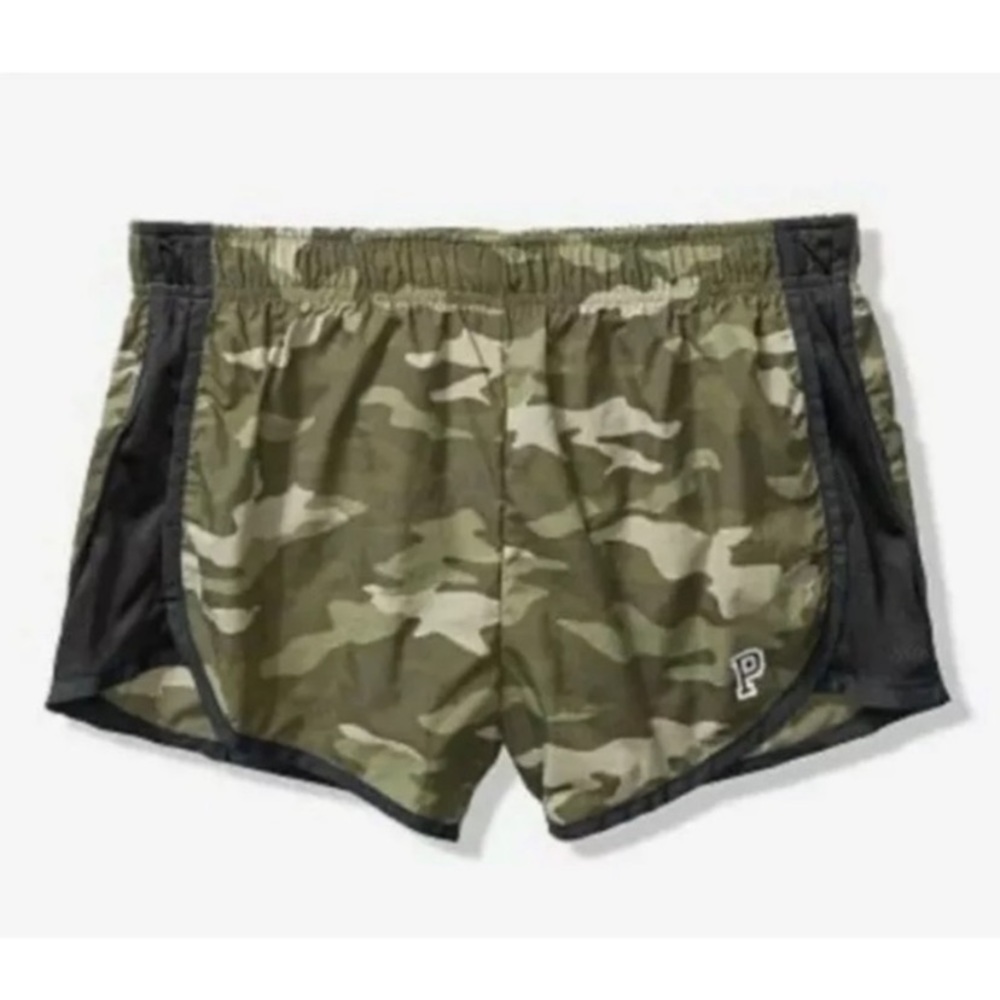PINK VS Camo Running Shorts•Size Small